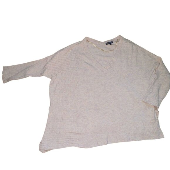 Democracy Womens Asymmetric , V-Neck Sweater-Cotton Candy Color-Size L-GUC - Picture 1 of 6